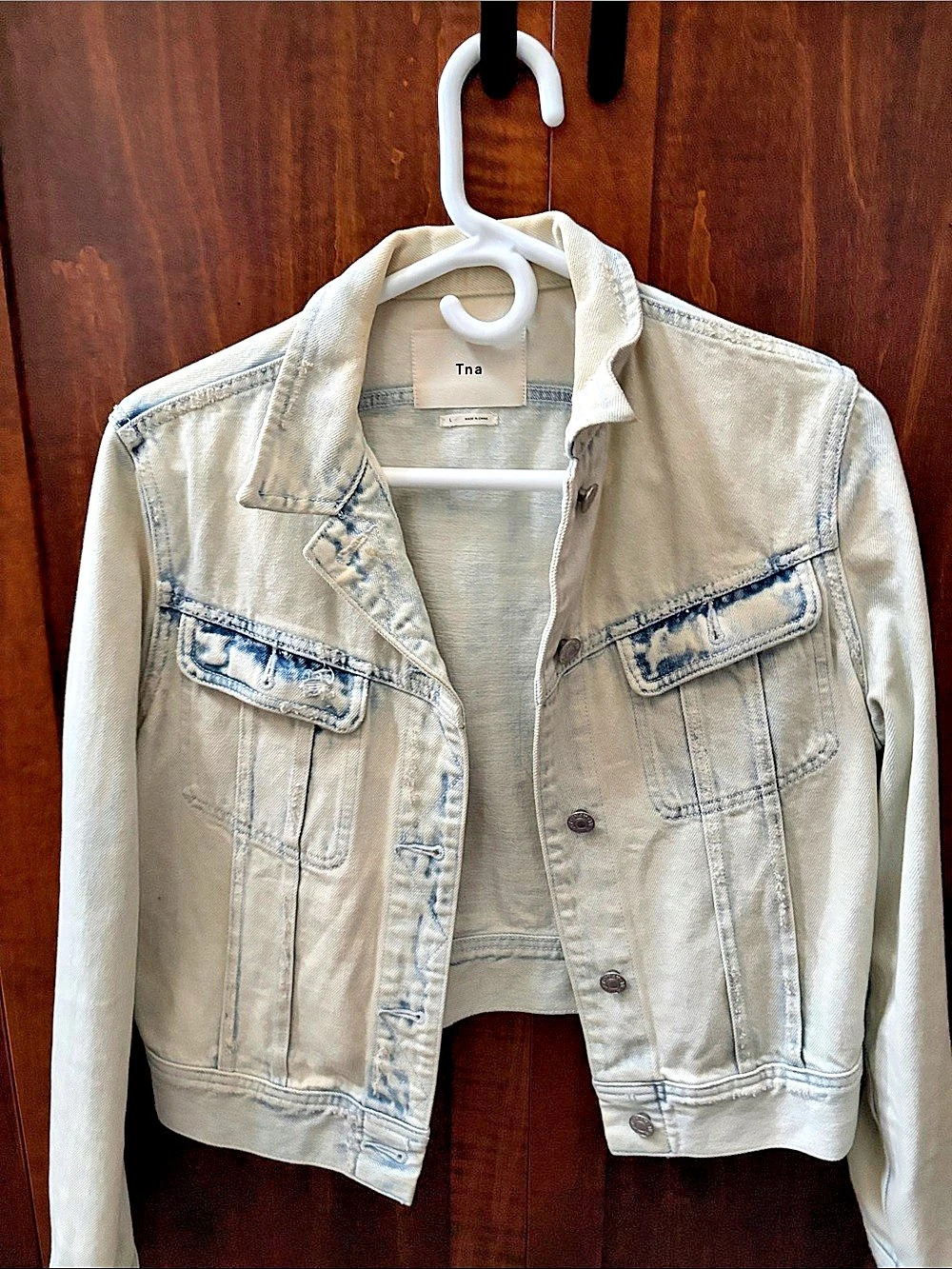 Tna Women's Denim Jean Jacket Size Large